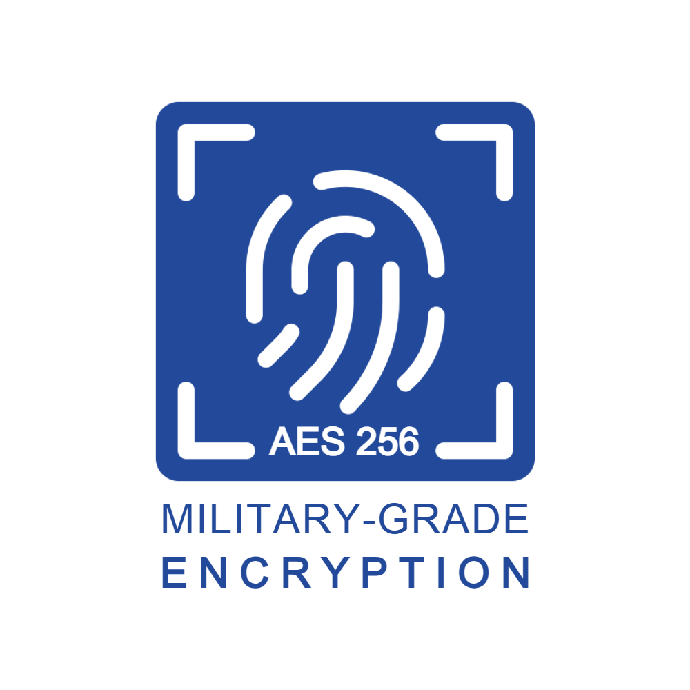 Ikona: szyfrowanie AES-256