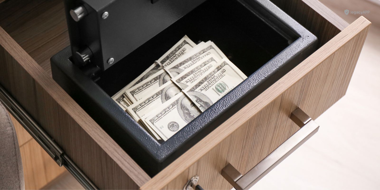 Emergency cash: record where it is, without writing down amounts